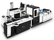 Automated production line for hardcover boxes